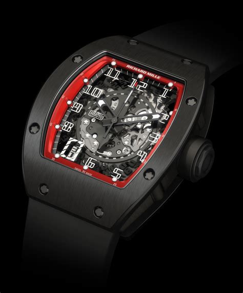 richard mille black and red.